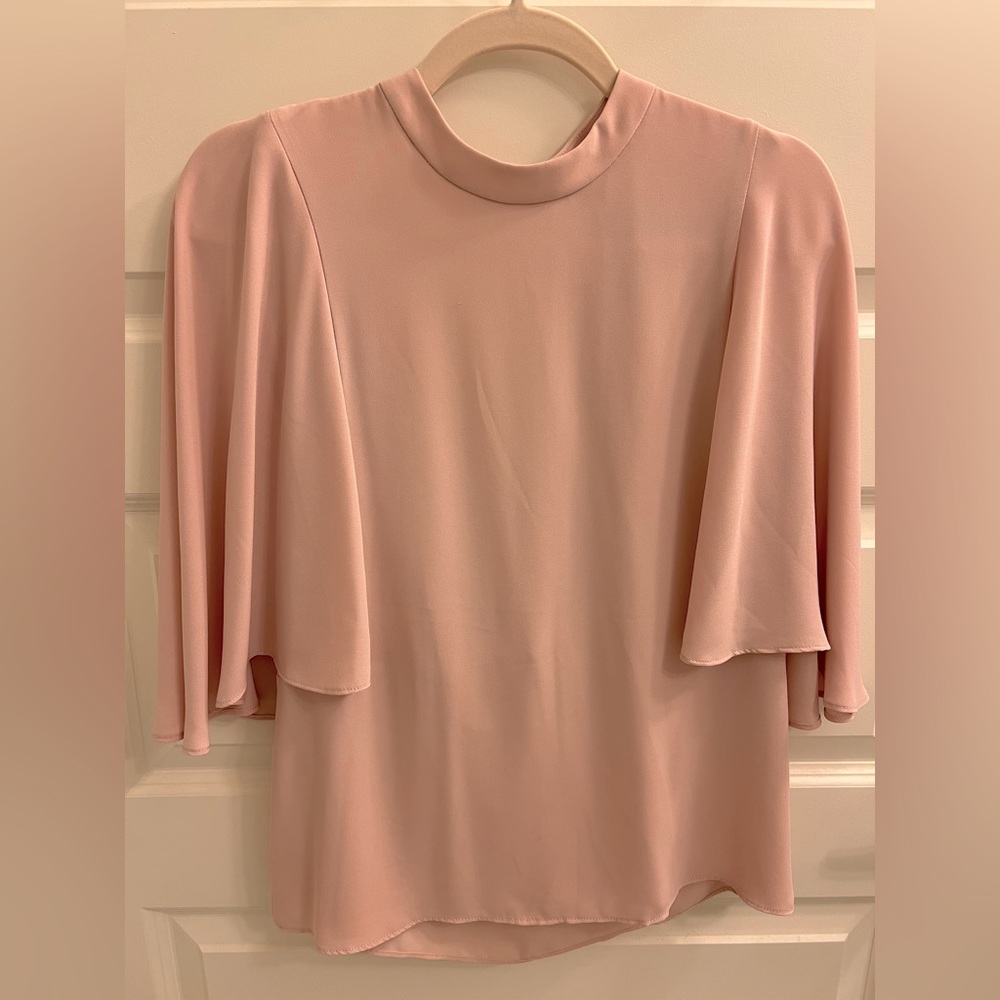 BCBG Maxazria blouse with open back